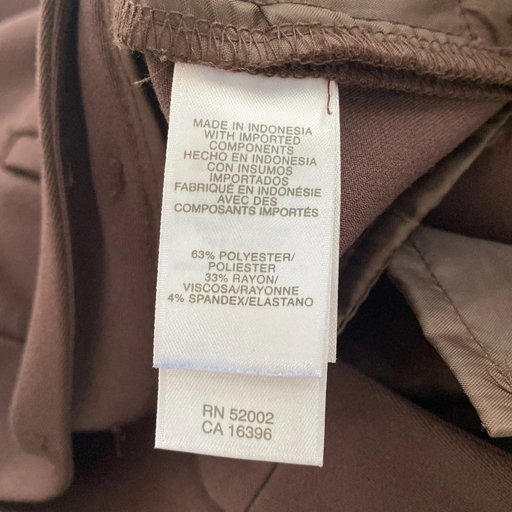 Liz Claiborne Sloane style business casual dress pants button/zip closure Sz 10